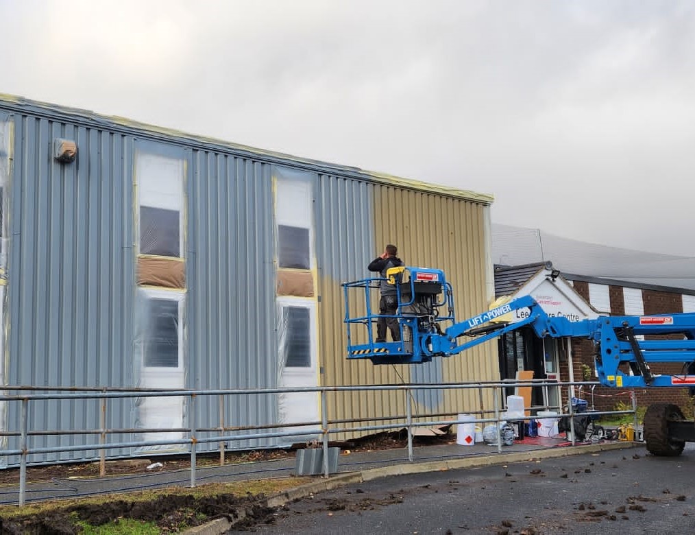 Cladding Respray in Leith EH6 7